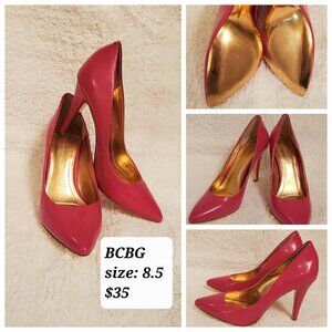 BCBG pink pumps